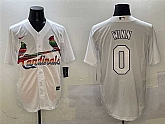 Men's St. Louis Cardinals #0 Masyn Winn White Cool Base Stitched Jersey,baseball caps,new era cap wholesale,wholesale hats